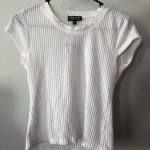 Waffle knit baby tee